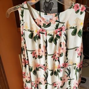 Charter Club short sleeved floral blouse.